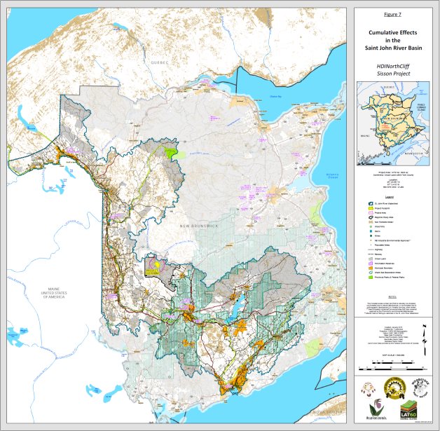 Figure 5.6: Cumulative Effects in the Saint John River Basin