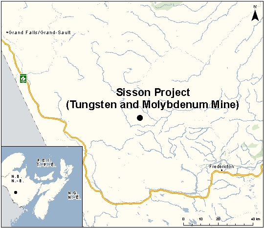 Map depicting the location of the project, as described in the current document.
