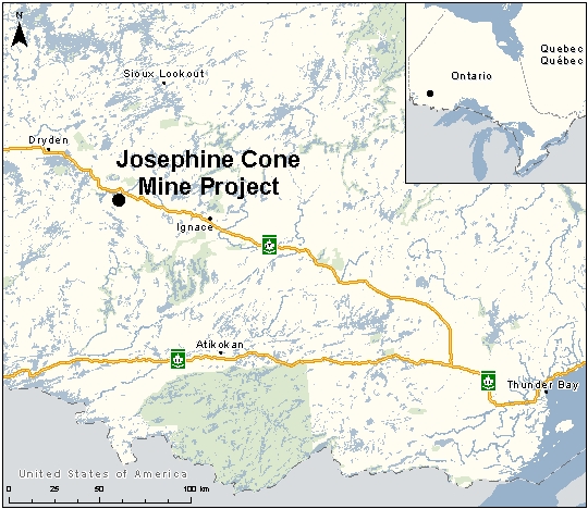 Map depicting the location of the project, as described in the current document.