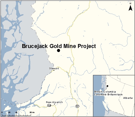 Map depicting the location of the project, as described in the current document.