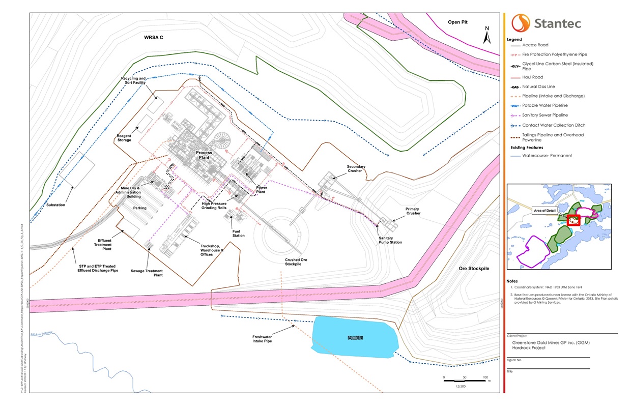 Figure 10 - Site plan - process plant area details