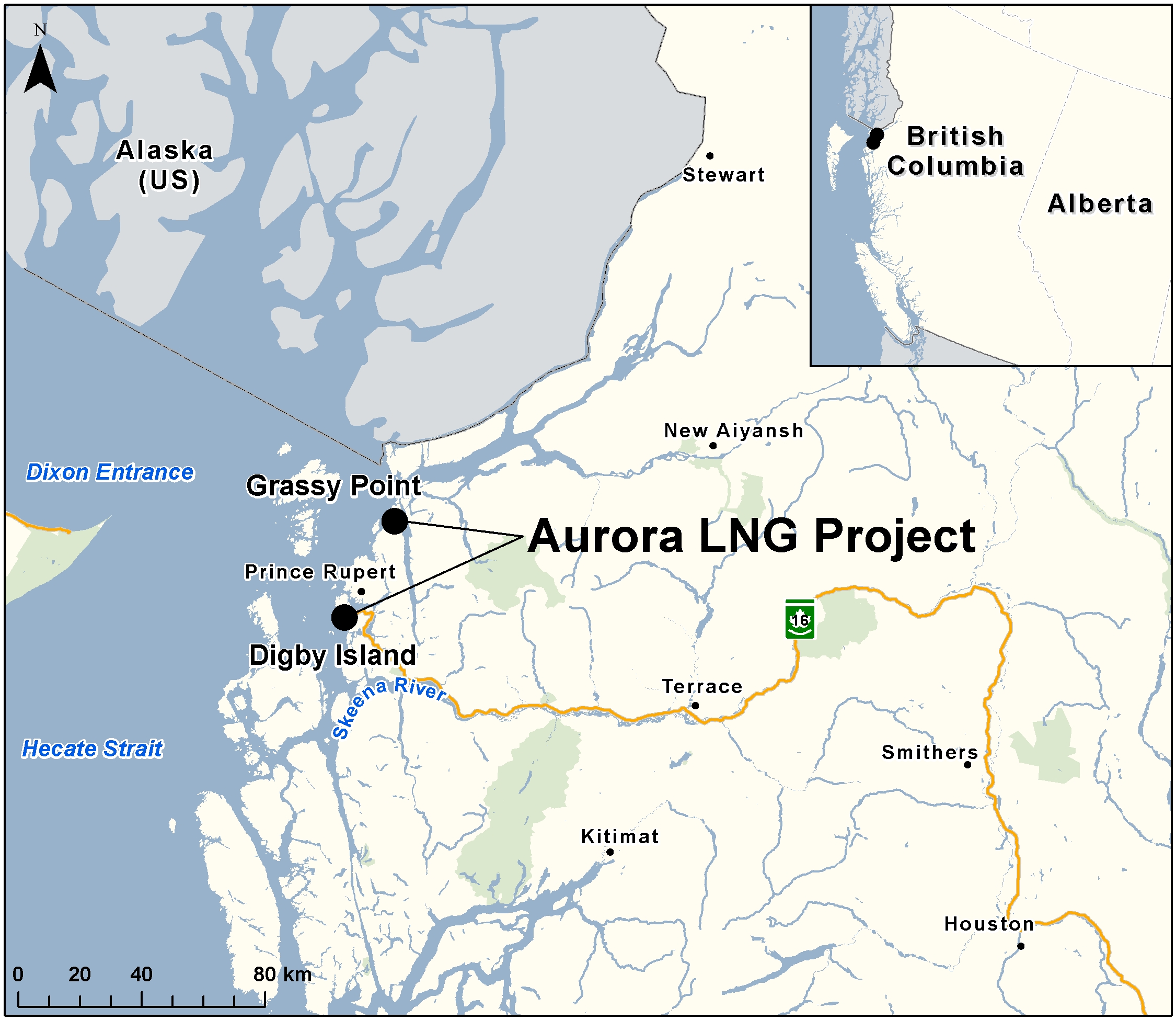 Map depicting the location of the project, as described in the current document.