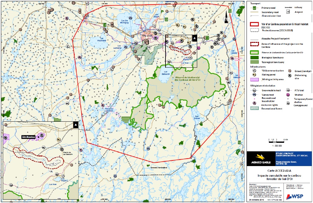 Figure 12: QC1 Caribou Range