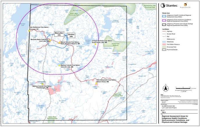 Figure B-16 Regional Assessment Areas for Indigenous Health and Socio-economic Conditions and Physical and Cultural Heritage