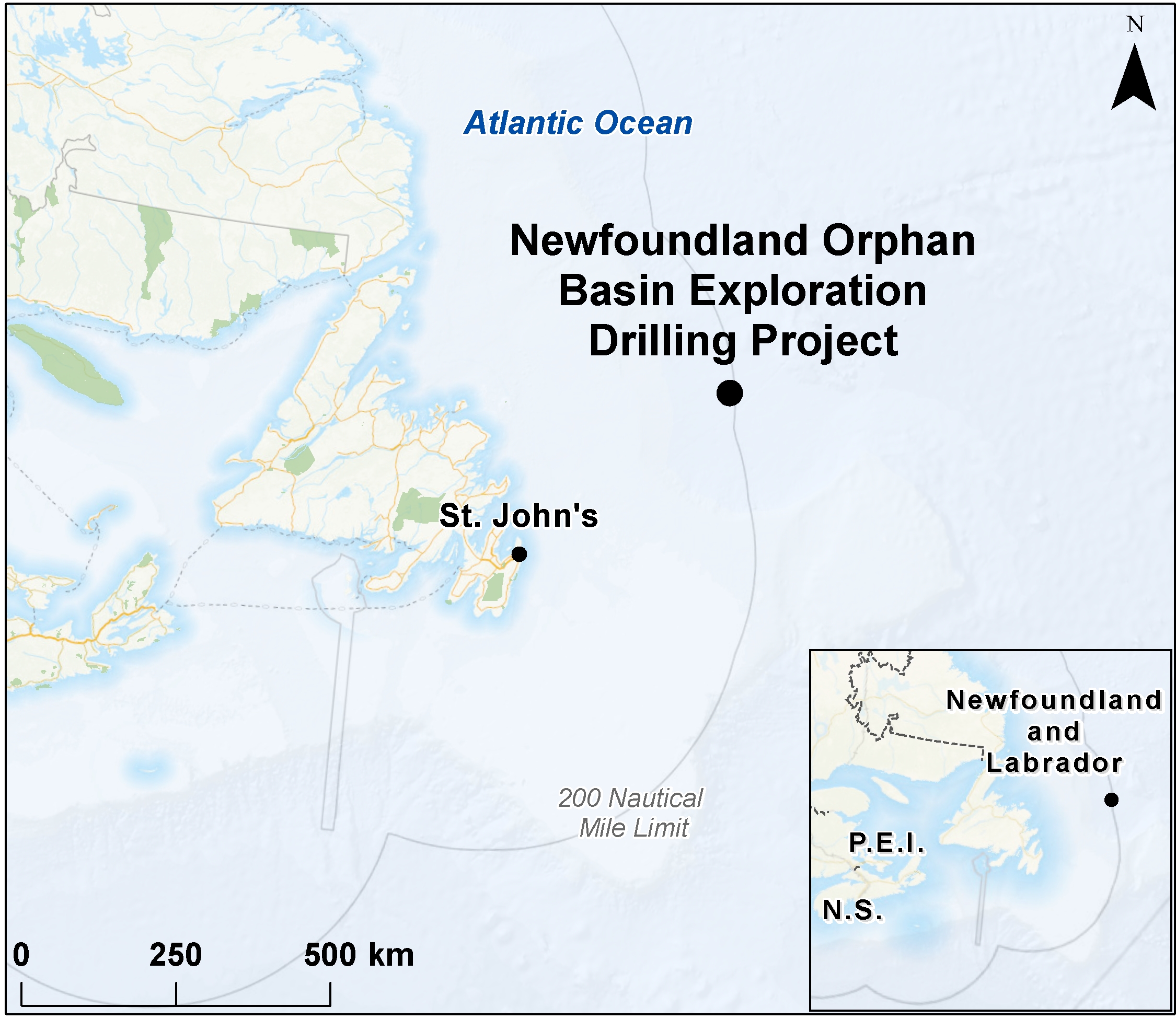 Map depicting the location of the project, as described in the current document.
