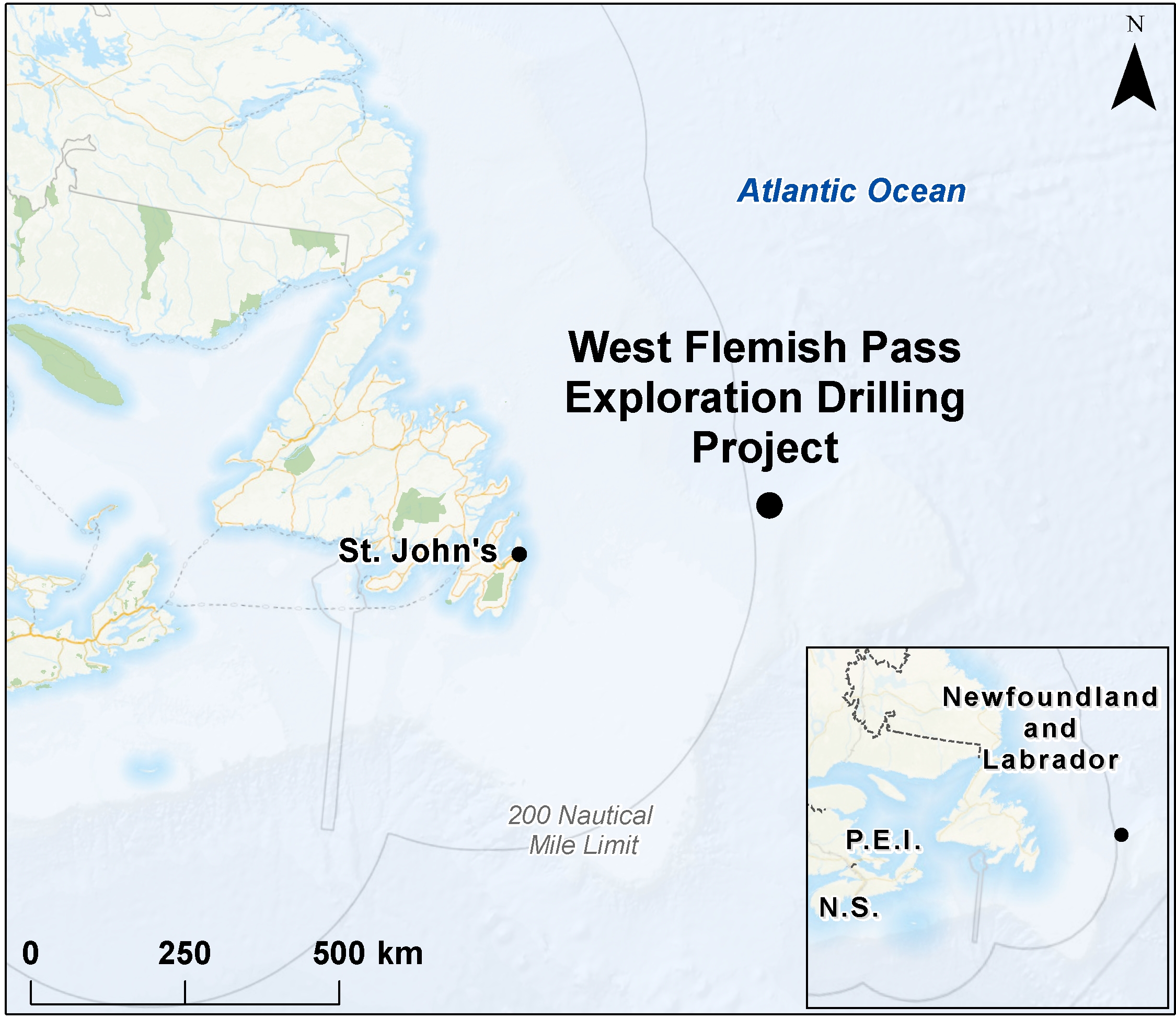 Map depicting the location of the project, as described in the current document.