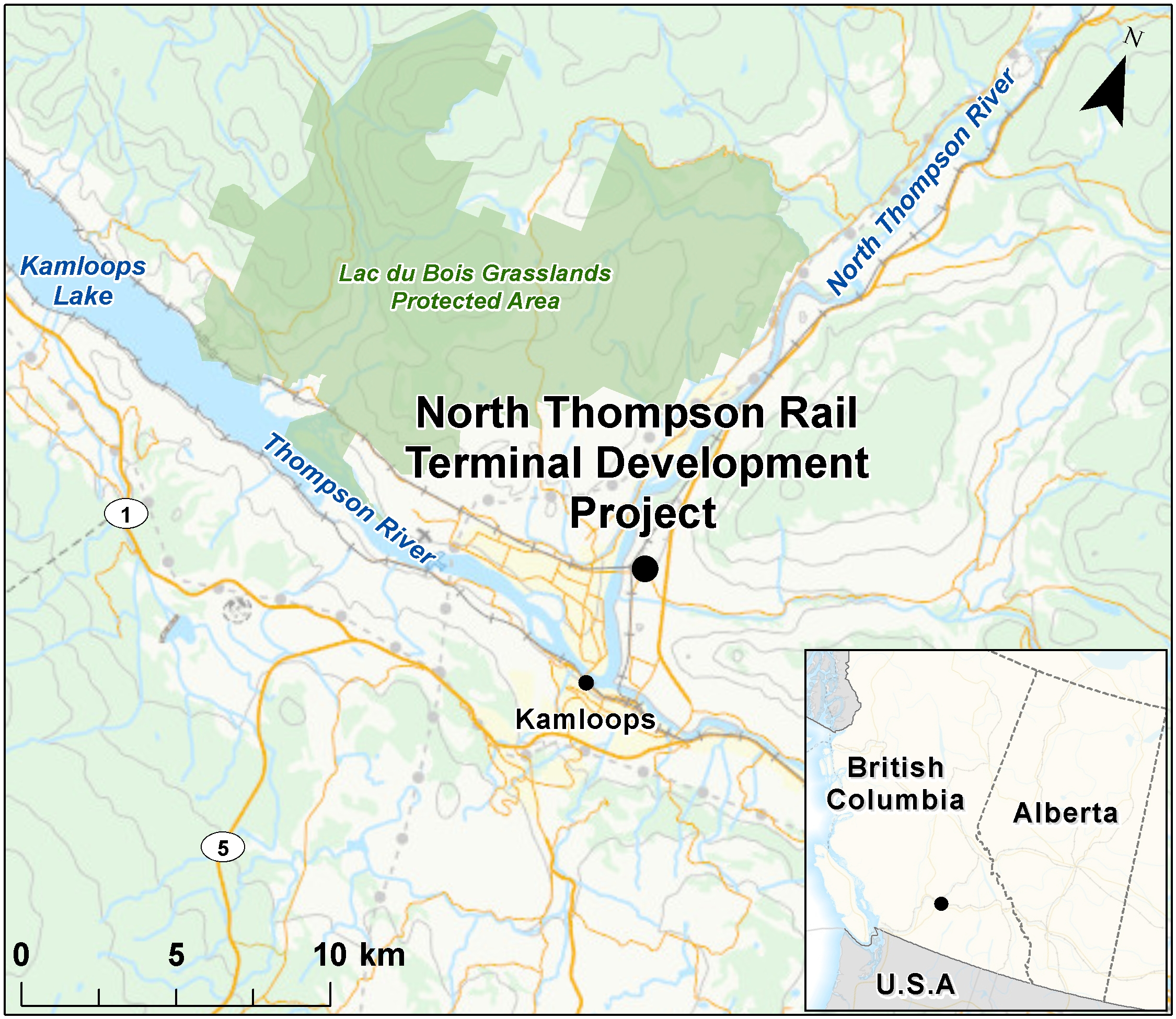 Map depicting the location of the project, as described in the current document.